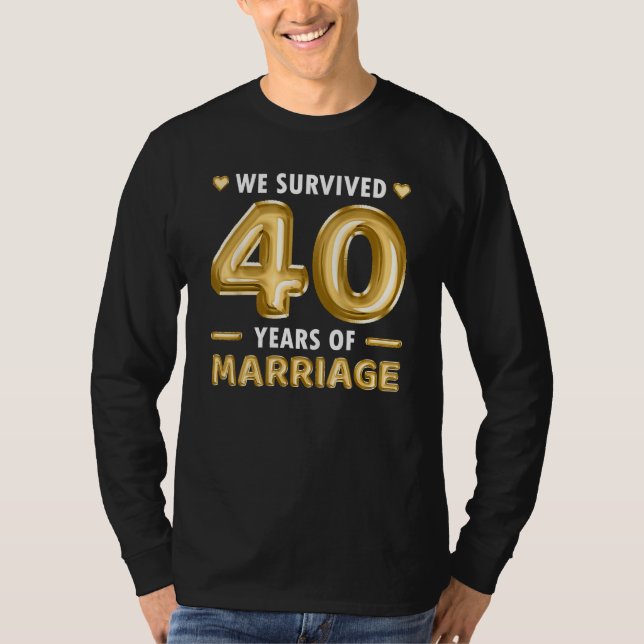 T-shirt Mariage de 40 ans 40e anniversaire de Mariage Funn (Devant)
