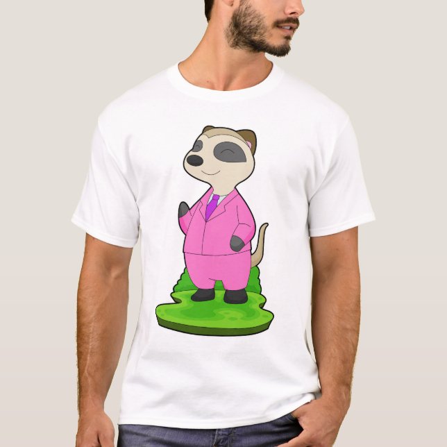 T-shirt Mariage de chambre Meerkat (Devant)