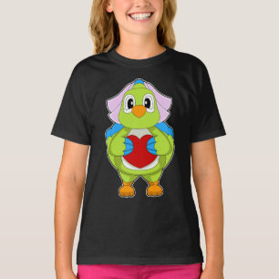 T-shirt Mariage de coeur de la mariée de perroquets