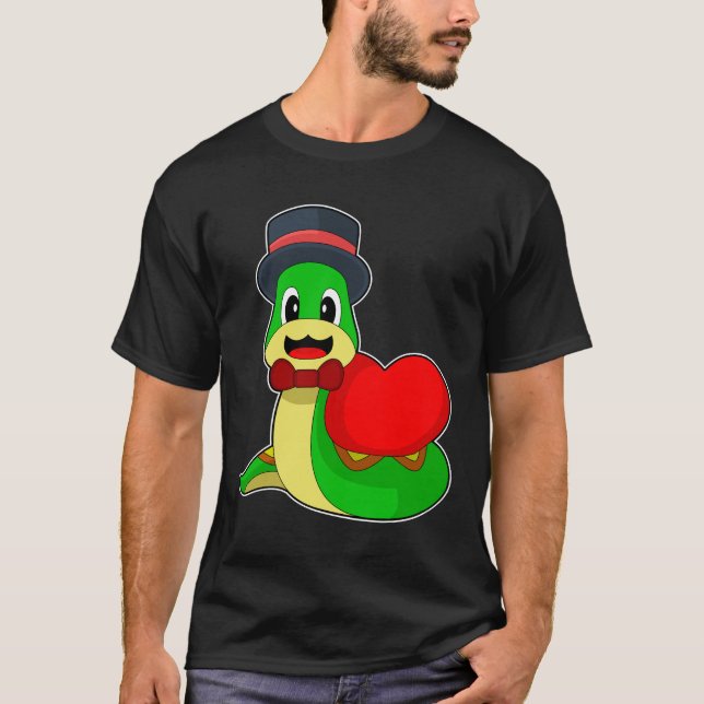 T-shirt Mariage de coeur de la salle de serpent (Devant)