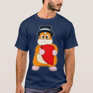 T-shirt Mariage de coeur Hamster Groom