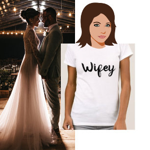 T-shirt Mariage de couple avec une femme