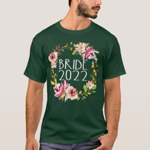 T-shirt Mariage de courme florale 2022 Engagé En