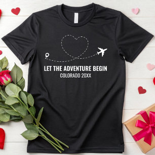 T-shirt Mariage de Destination Personnalisé Voyage Elopeme