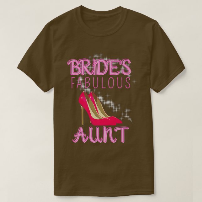 T-shirt Mariage de famille Gift Brides Fabrique Tante (Design devant)