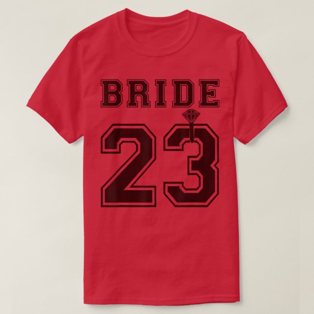 T-shirt Mariage de la mariée 2023 Fiançailles Réception de (Design devant)