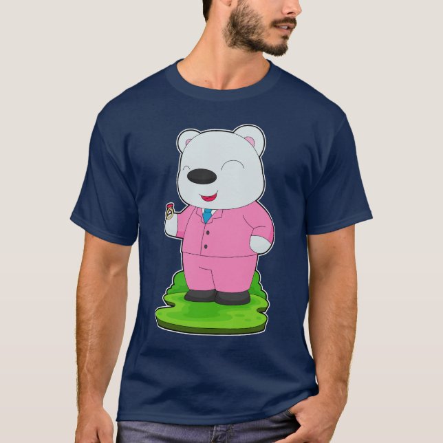 T-shirt Mariage de l'ours polaire Alliance Mariage (Devant)
