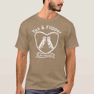 T-shirt Mariage de manchots gays ami