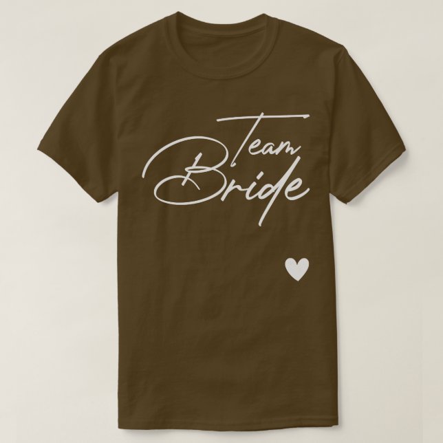 T-shirt Mariage de mariée de l'équipe de femmes mariée de  (Design devant)