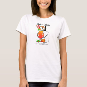T-shirt Mariage Demoiselle d'Honneur Pickleball Boissons &