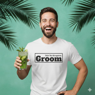 T-shirt Mariage drôle du marié sous nouvelle direction