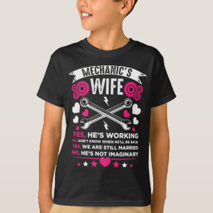 T-shirt Mariage du mari de la petite amie mécanicienne