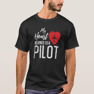 T-shirt Mariage du pilote de la compagnie aérienne Aviato