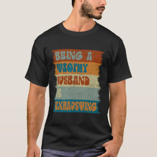 T-shirt Mariage d'une femme mariée Humour mari de pères he