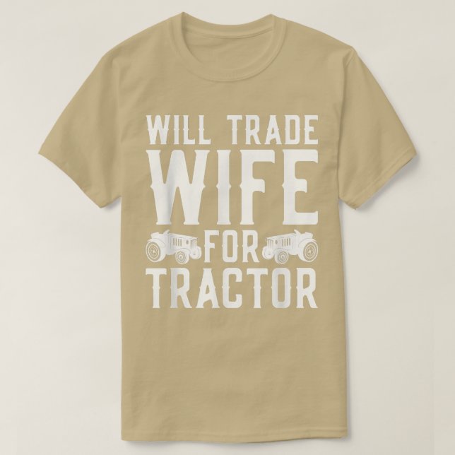 T-shirt Mariage Farmer Épouse De Commerce Pour Tracteurs F (Design devant)