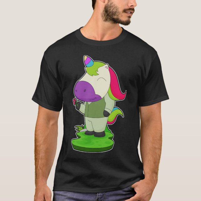 T-shirt Mariage Fleur de Marié Licorne (Devant)