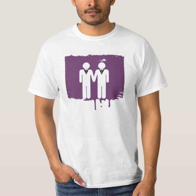 T-shirt MARIAGE GAY TOPPER HOMMES BLANC -.png (Devant)