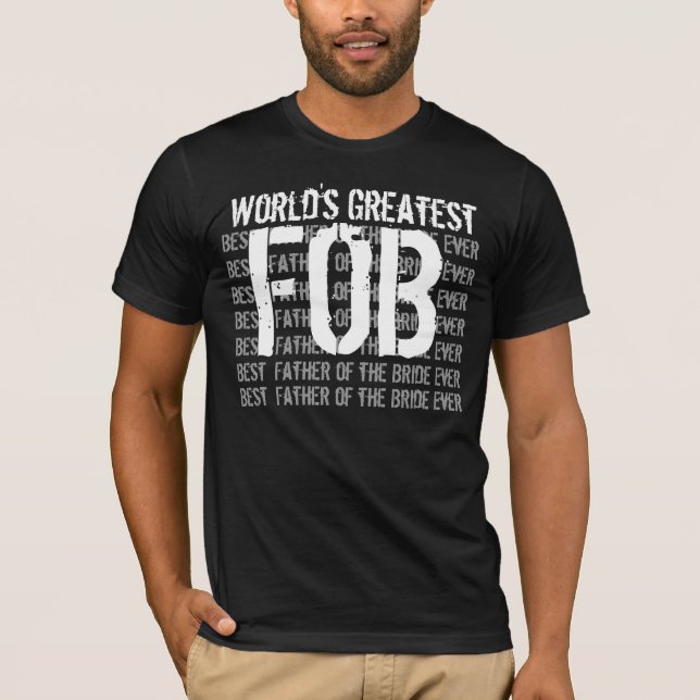 T-shirt Mariage Père du Monde des Mariées le plus grand V0 (Devant)