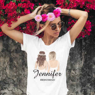 T-shirt mariage personnalisé design moderne