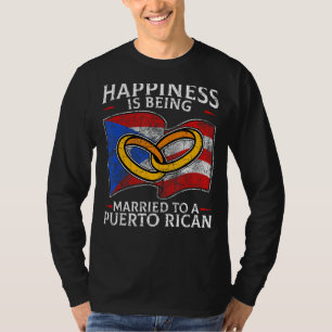 T-shirt Mariage Portoricain Commonwealth De Porto Rico P