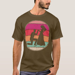 T-shirt Mariage rétro mariage vintage Cool mariée Groom Ev