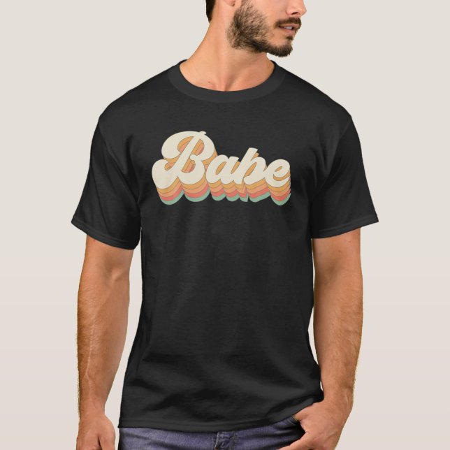T-shirt Mariage rétro vintage Babe enterrement de vie de j (Devant)