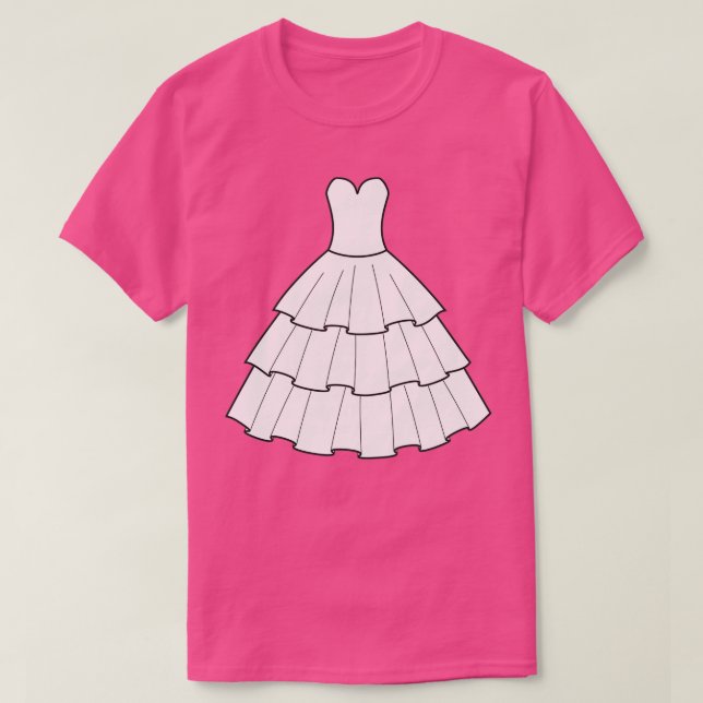 T-shirt Mariage Robe Mariage Bachelorette Party (Design devant)