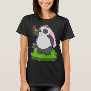 T-shirt Mariage Rose Panda Bride