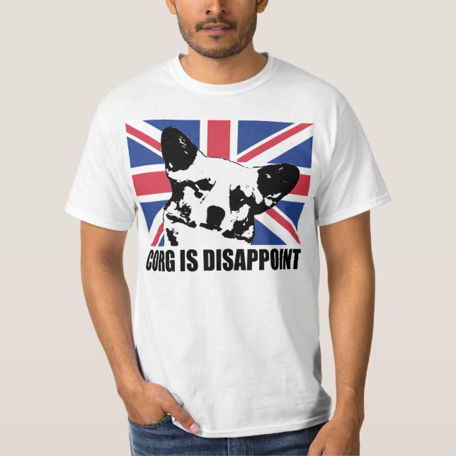 T-shirt Mariage royal : Corg est décevant (Devant)