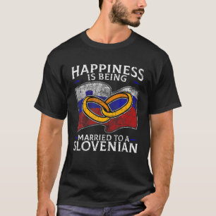 T-shirt Mariage slovène Slovénie Patrimoine slovène Drapea