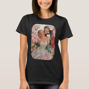 T-shirt Mariage Vintage, Jeunes Mariés Rétro Mariée et Mar