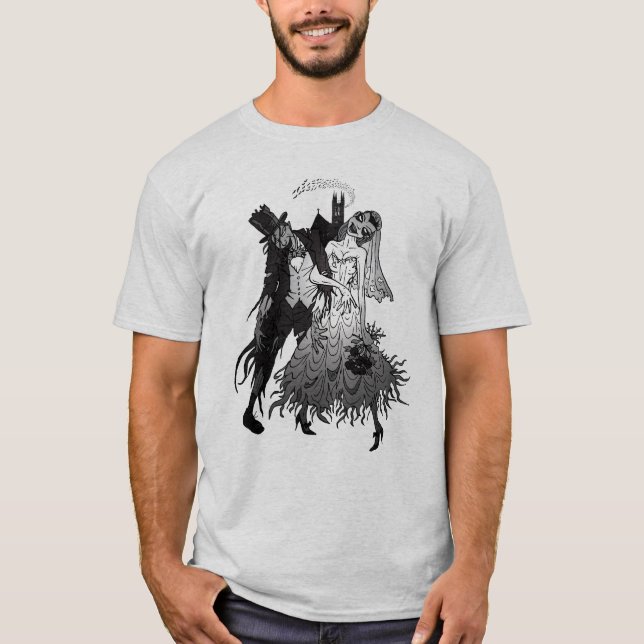 T-shirt Mariage Zombie (Devant)