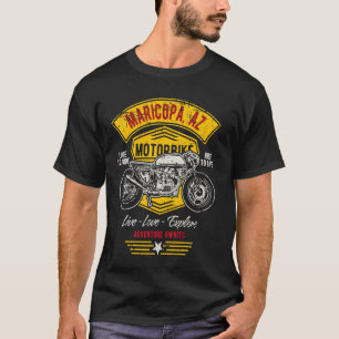 T-shirt Maricopa AZ USA Design de motocyclette à style déb