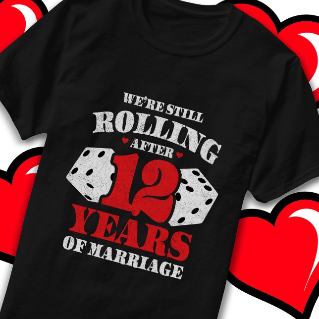 T-shirt Marié 12 ans drôle 12ème anniversaire de Mariage (Créateur téléchargé)