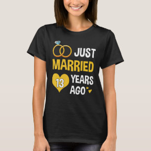 T-shirt Marié 13 ans depuis 2010 13ème Mariage Anni