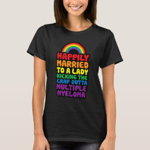 T-shirt Marié à Lady Kicking Crap Outta Multiple Myelom
