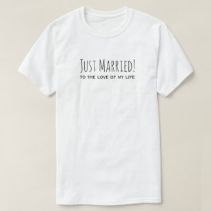 T-shirt Marié à l'amour de ma vie romantique