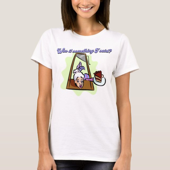 T-shirt Marie Antoinette à la Guillotine (Devant)