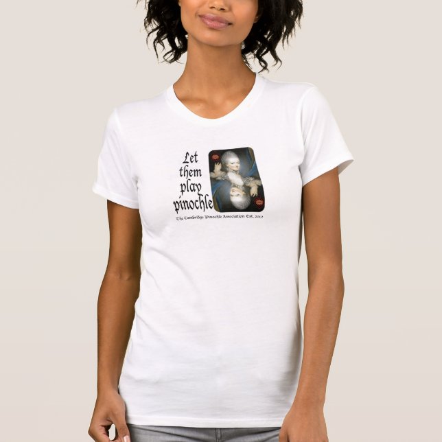 T-shirt Marie Antoinette joue le Pinochle (Devant)