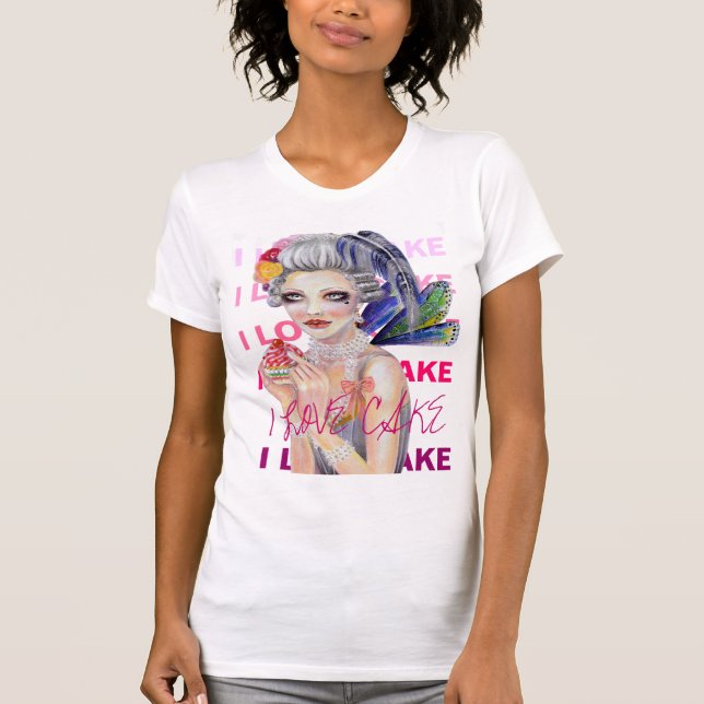 T-shirt Marie Antoinette, la jeune fille de la fée (Devant)