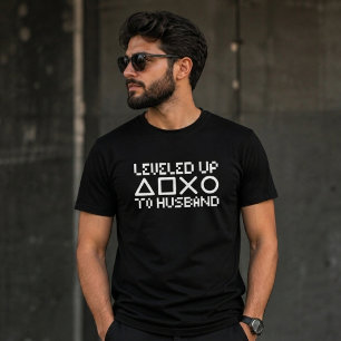 T-shirt Marié au Niveau Supérieur pour le Mariage de Joueu