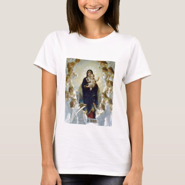 T-shirt Marie avec les anges - Regina Angelorum (Devant)