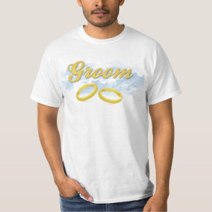 T-shirt Marié, ciel bleu et nuages