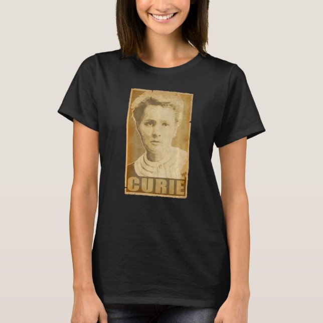 T-shirt Marie Curie Torn Propaganda Poster (Devant)