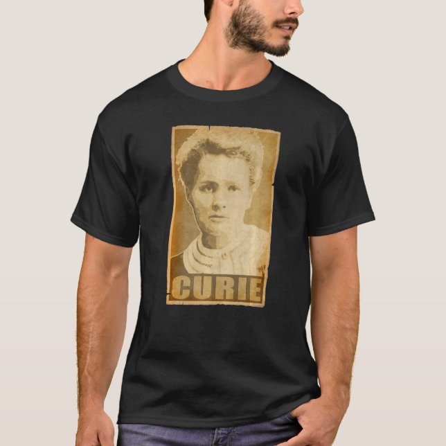 T-shirt Marie Curie Torn Propaganda Poster (Devant)