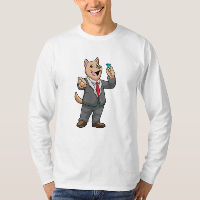 T-shirt Marié de mariage de chien Alliance (Devant)