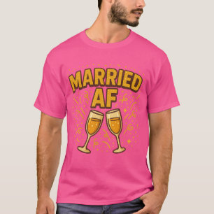 T-Shirt « Marié(e) AF » – Tee drôle pour jeunes ma