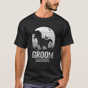 T-shirt Marié Groomsaurus Dinosaure Mari Saurus Mariage Mo