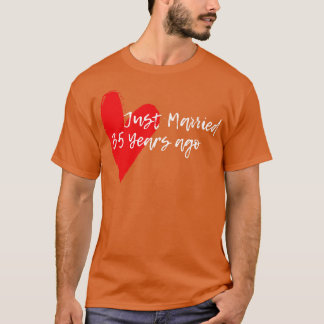 T-shirt Marié Il Y A 35 Ans Femme Hus Anniversaire Gif