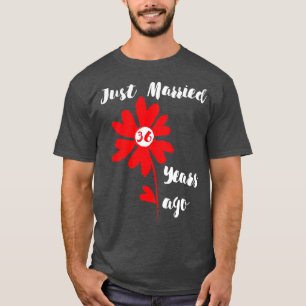 T-shirt Marié Il Y A 36 Ans Femme Mariage De Famille Hus